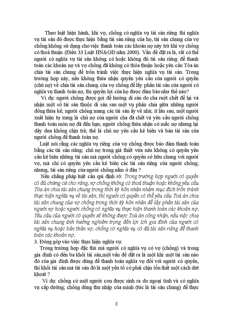 image for page Những vướng mắc bất cập về quy định chế độ tài sản vợ chồng theo luật hôn nhân và gia đinh năm 2000 và hướng hoàn thiện