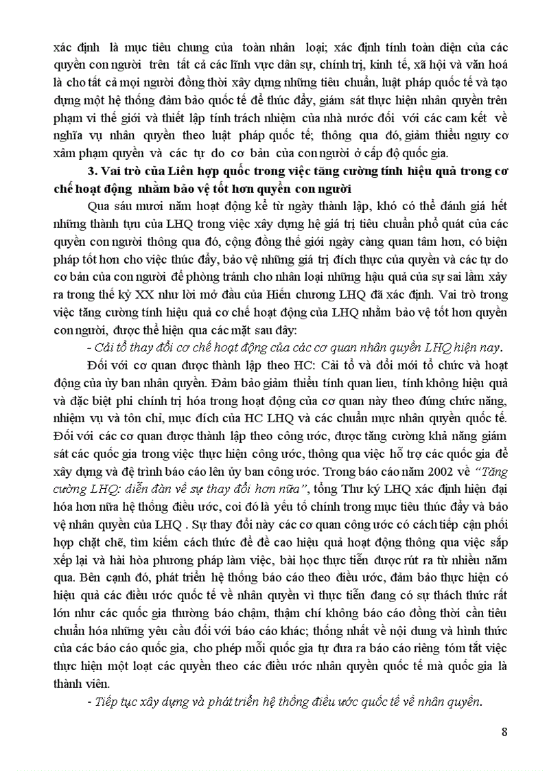 image for page Vai trò của Liên hợp quốc trong việc bảo vệ và thúc đẩy các quyền cơ bản của con người