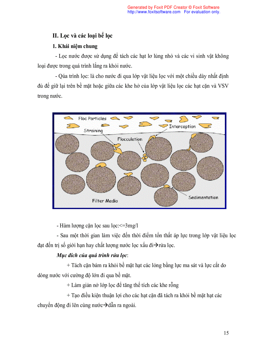 image for page Đề tài Lắng và lọc trong xử lí nước cấp