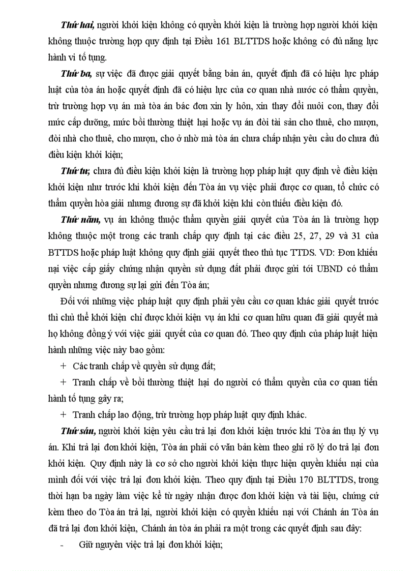 image for page Tố tụng dân sự thụ lý và trả lại đơn khởi kiện