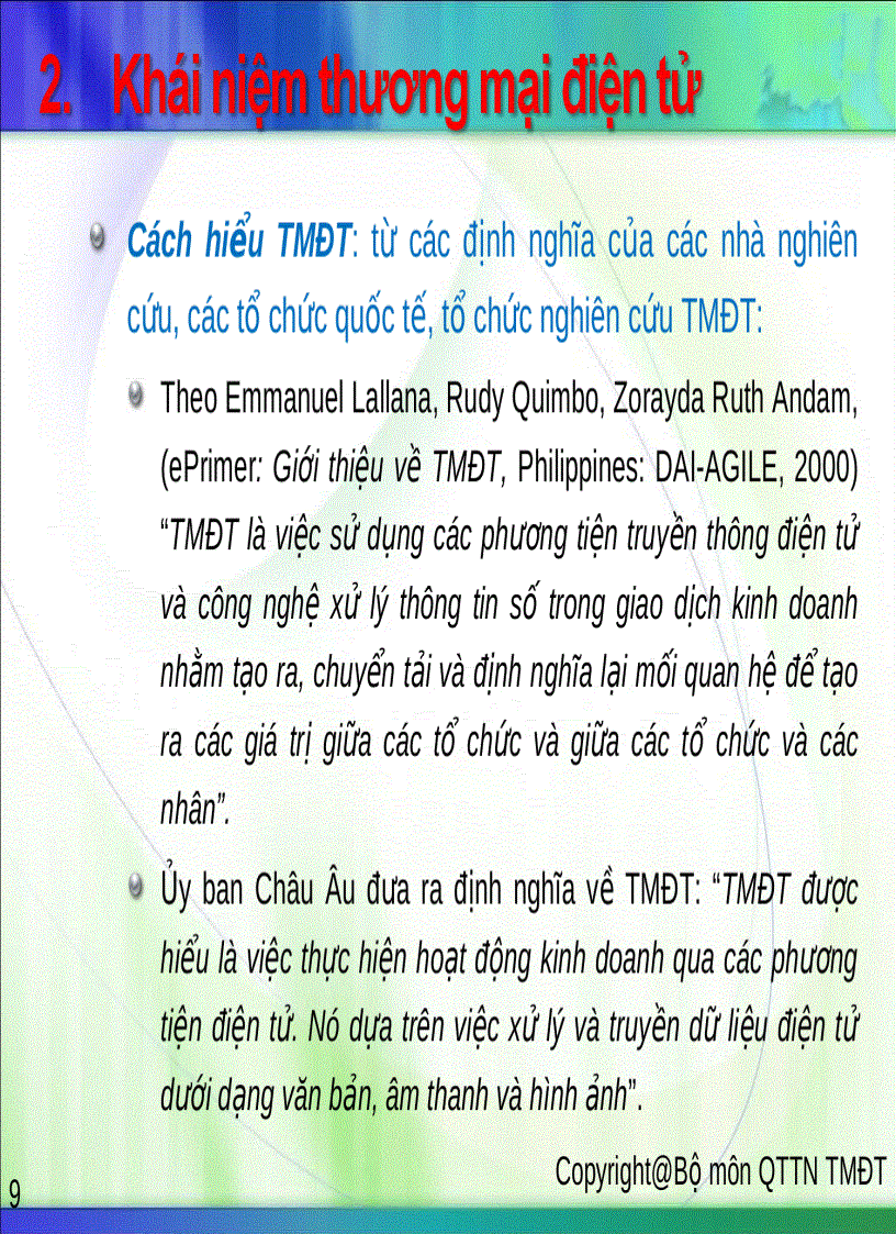 image for page Slide bài giảng Thương mại điện tử căn bản Slide bài giảng Thương mại điện tử căn bản