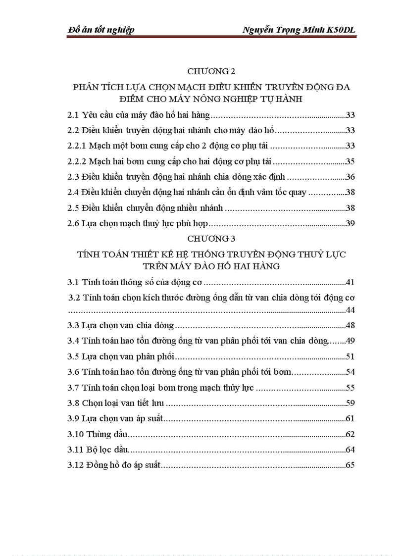 image for page Nghiên cứu tính toán thiết kế hệ thống truyền động thuỷ lực trên máy đào hố hai hàng