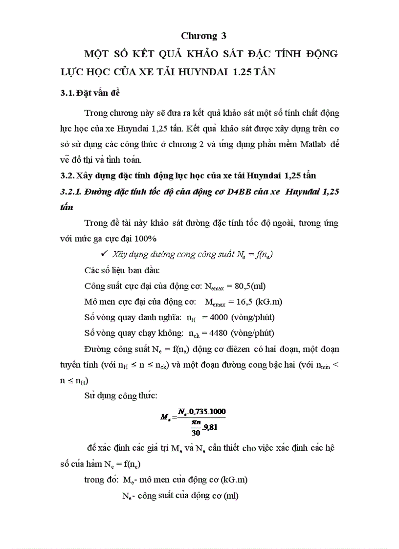 image for page Khảo sát đặc tính động lực học của xe ôtô tải Huyndai 1 25 tấn