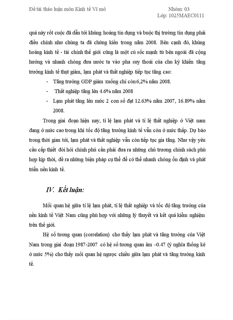 image for page Mối quan hệ cùng chiều giữa tỷ lệ lạm phát tỷ lệ thất nghiệp và tốc độ tăng trưởng kinh tế tại Việt Nam