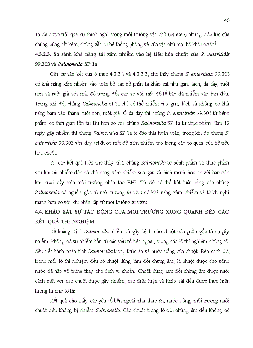image for page Nghiên cứu khả năng gây bệnh cho chuột ở các chủng salmonella có nguồn gốc từ bệnh phẩm thực phẩm