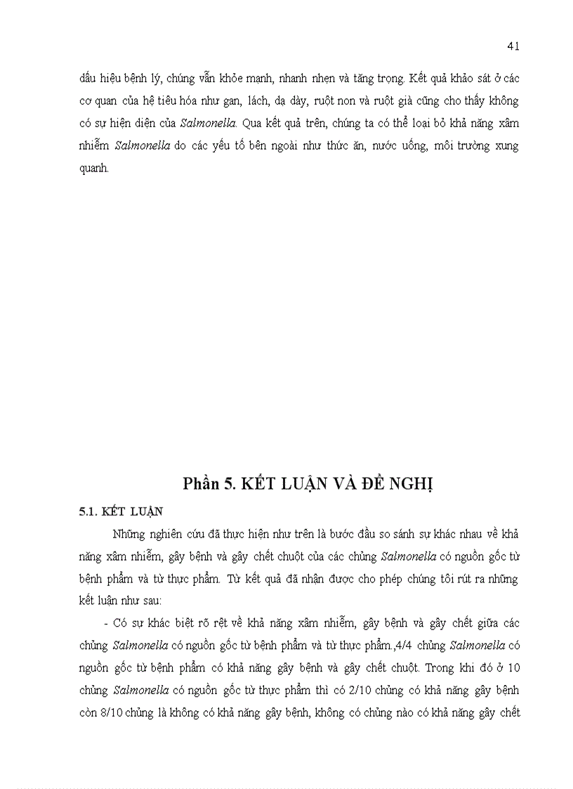 image for page Nghiên cứu khả năng gây bệnh cho chuột ở các chủng salmonella có nguồn gốc từ bệnh phẩm thực phẩm