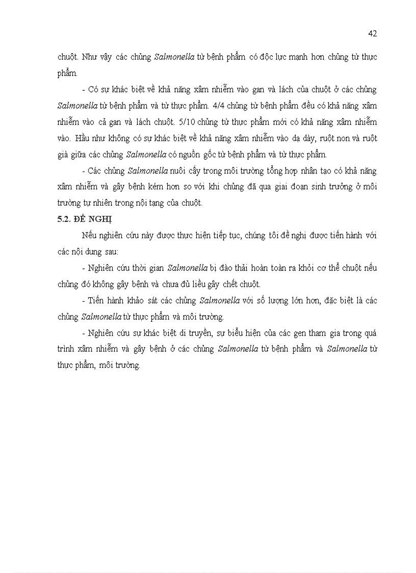 image for page Nghiên cứu khả năng gây bệnh cho chuột ở các chủng salmonella có nguồn gốc từ bệnh phẩm thực phẩm