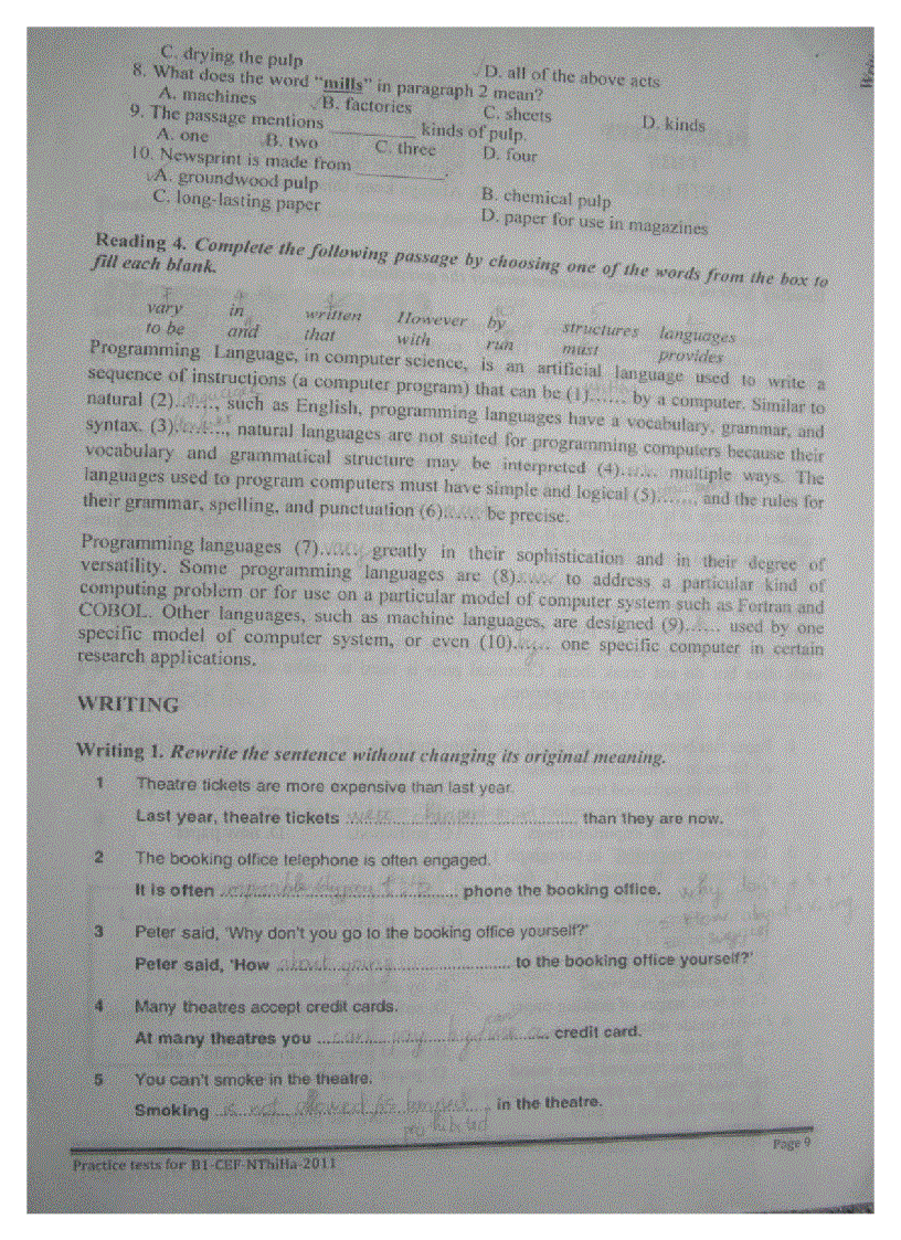 image for page Tài liêu tiếng anh ôn thi B1 chuân Châu Âu