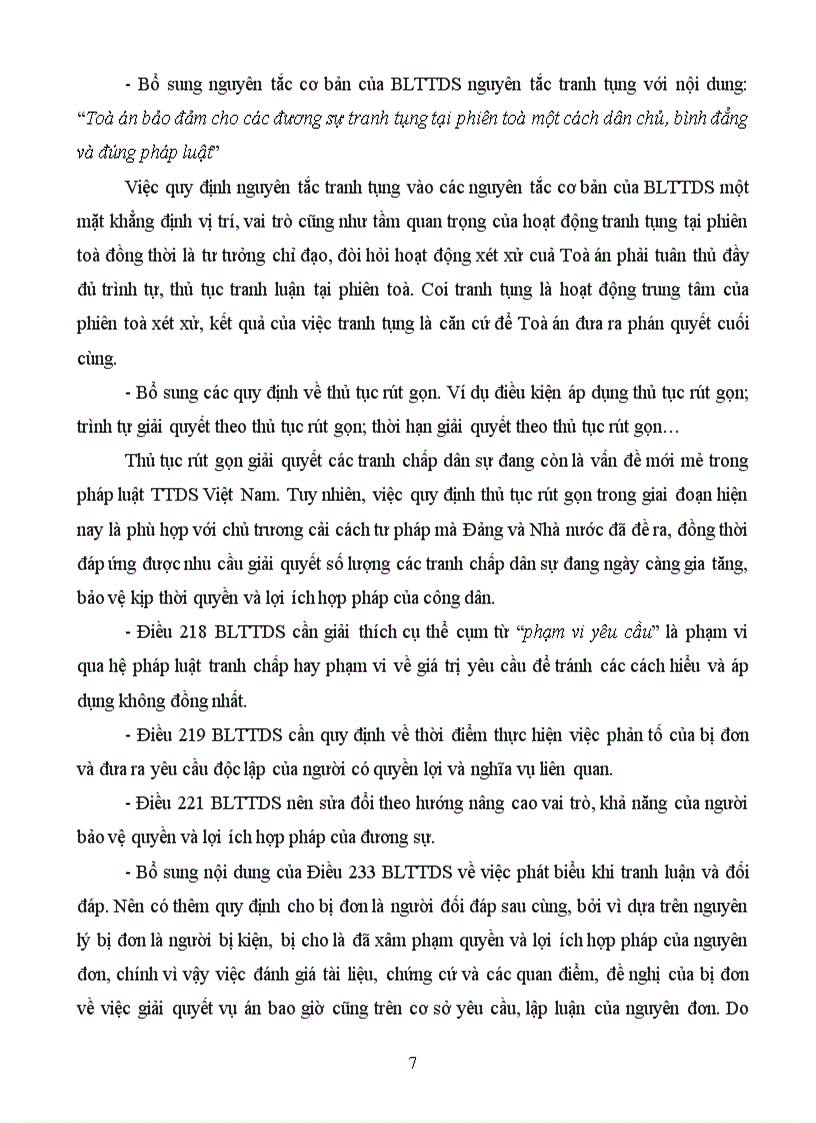 image for page Nhận xét đánh giá các quy định của pháp luật tố tụng dân sự hiện hành về thủ tục tiến hành phiên toà sơ thẩm dân sự và kiến nghị