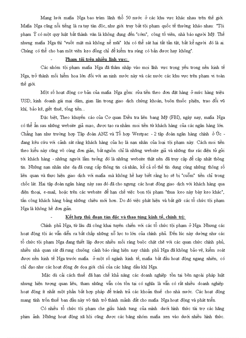 image for page Tổng hợp tất cả bài tập kỳ môn Tổ chức tội phạm Mafia