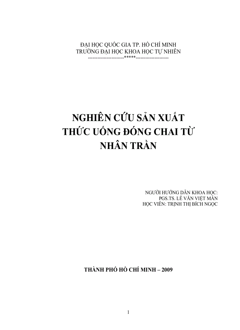 image for page Nghiên cứu sản xuất thức uống đóng chai từ nhân trần