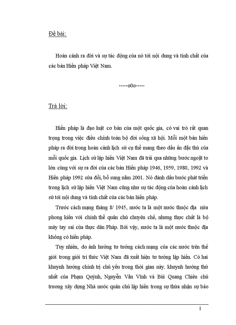 image for page Hoàn cảnh ra đời và sự tác động của nó tới nội dung và tính chất của các bản Hiến pháp Việt Nam