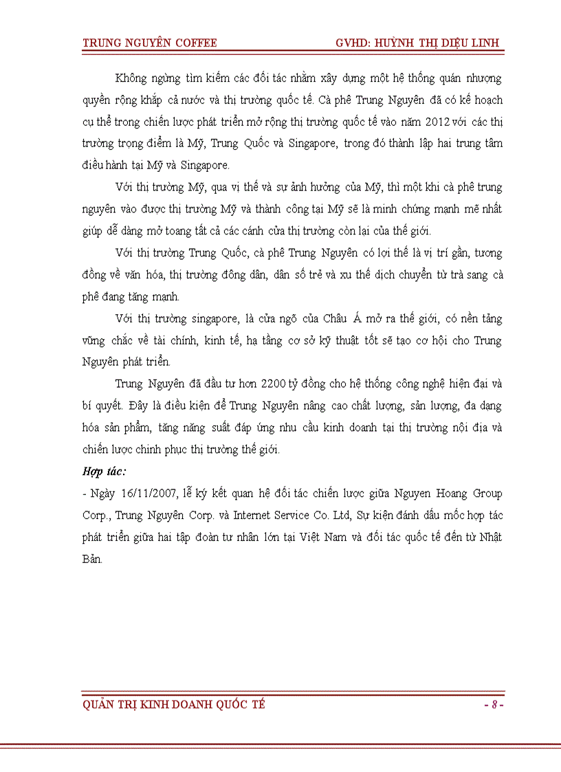 image for page Chiến lược kinh doanh quốc tế của Trung Nguyên 201