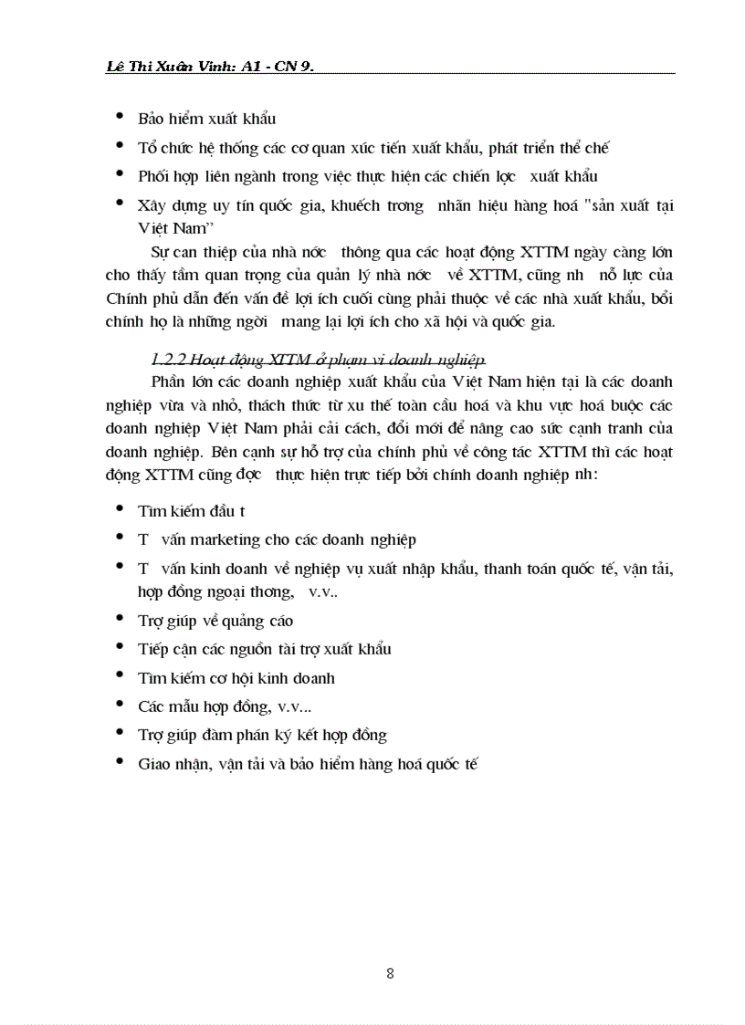 image for page Hoạt động xúc tiến thương mại hỗ trợ xuất khẩu hàng hoá của việt nam Thực trạng và giải pháp