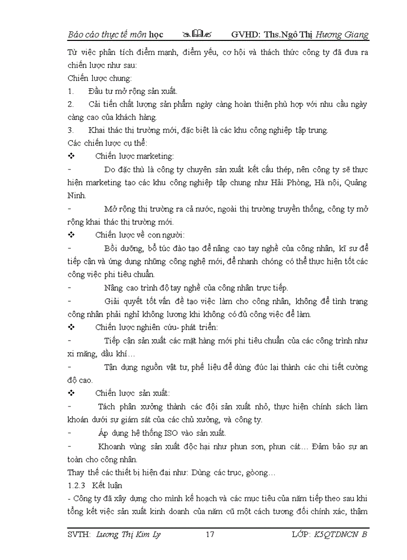 image for page Báo cáo thực tập môn học tại Công ty CP Kết cấu thép Thái Nguyên SV khoa Quản trị LớpDNCN ĐH Kinh tế thái nguyên