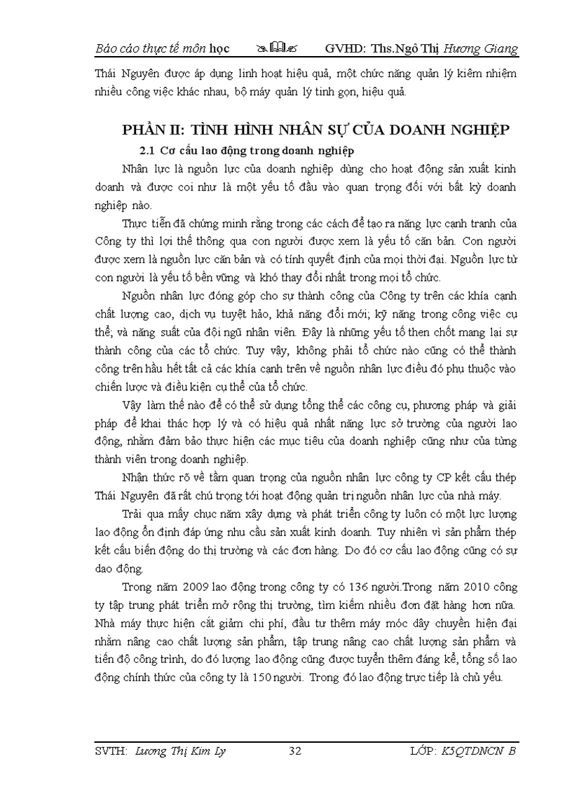 image for page Báo cáo thực tập môn học tại Công ty CP Kết cấu thép Thái Nguyên SV khoa Quản trị LớpDNCN ĐH Kinh tế thái nguyên