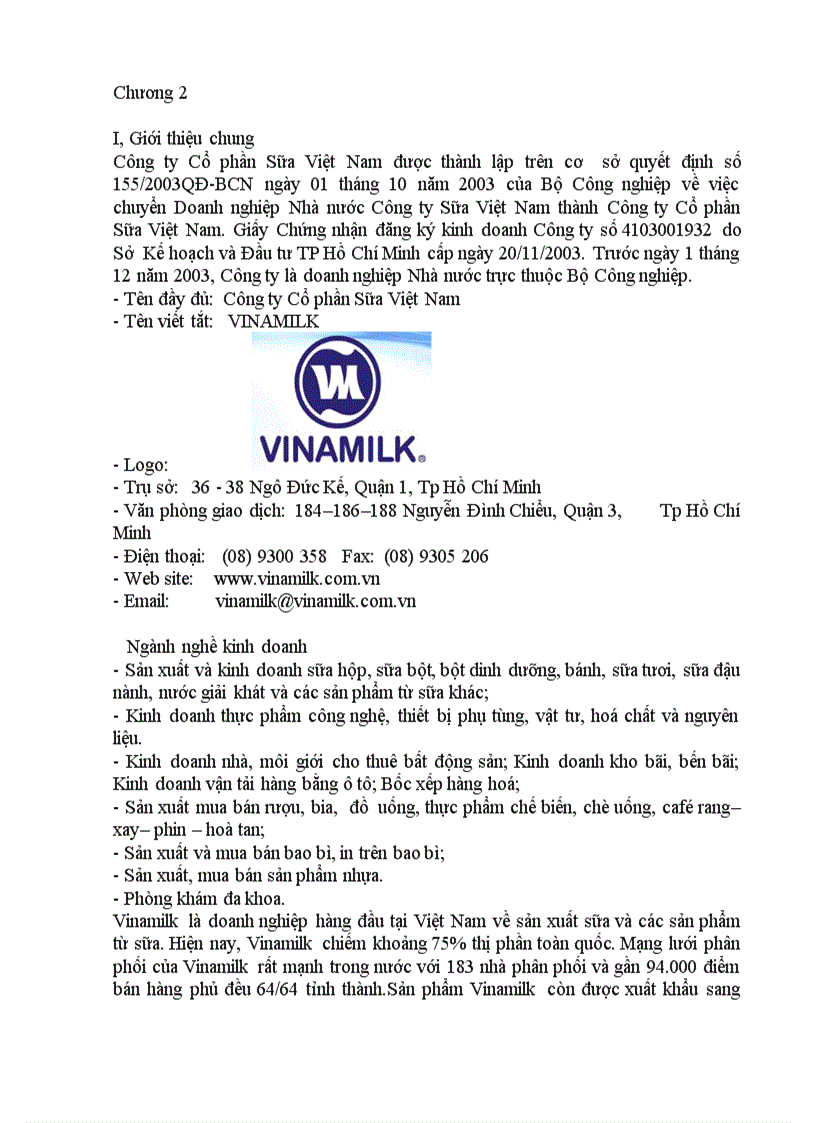 Quản trị chuỗi cung ứng Đánh giá chuỗi cung ứng của Công ty Cổ phần Sữa Việt Nam VINAMILK