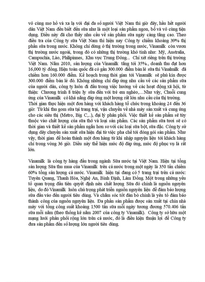 image for page Quản trị chuỗi cung ứng Đánh giá chuỗi cung ứng của Công ty Cổ phần Sữa Việt Nam VINAMILK