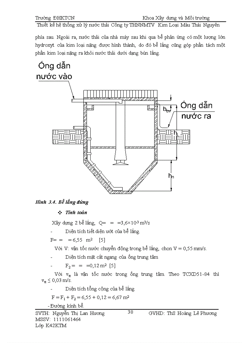 image for page Thiết kế hệ thống xử lý nước thải Công ty THNNMTV Kim Loại Màu Thái Nguyên