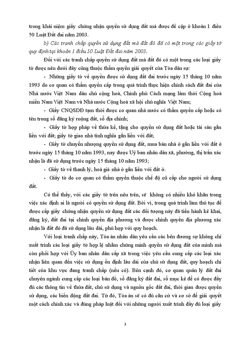 image for page Thẩm quyền giải quyết tranh chấp quyền sử dụng đất của Tòa án theo thủ tục tố tụng dân sự