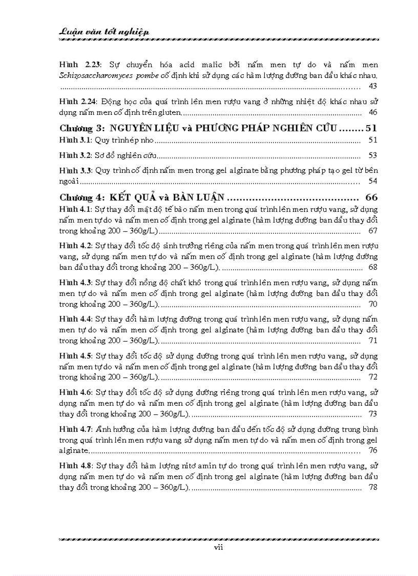 image for page Khảo sát ảnh hưởng của các yếu tố công nghệ đến động học quá trình lên men rượu vang nho sử dụng nấm men cố định