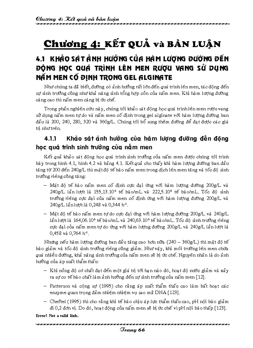 image for page Khảo sát ảnh hưởng của các yếu tố công nghệ đến động học quá trình lên men rượu vang nho sử dụng nấm men cố định