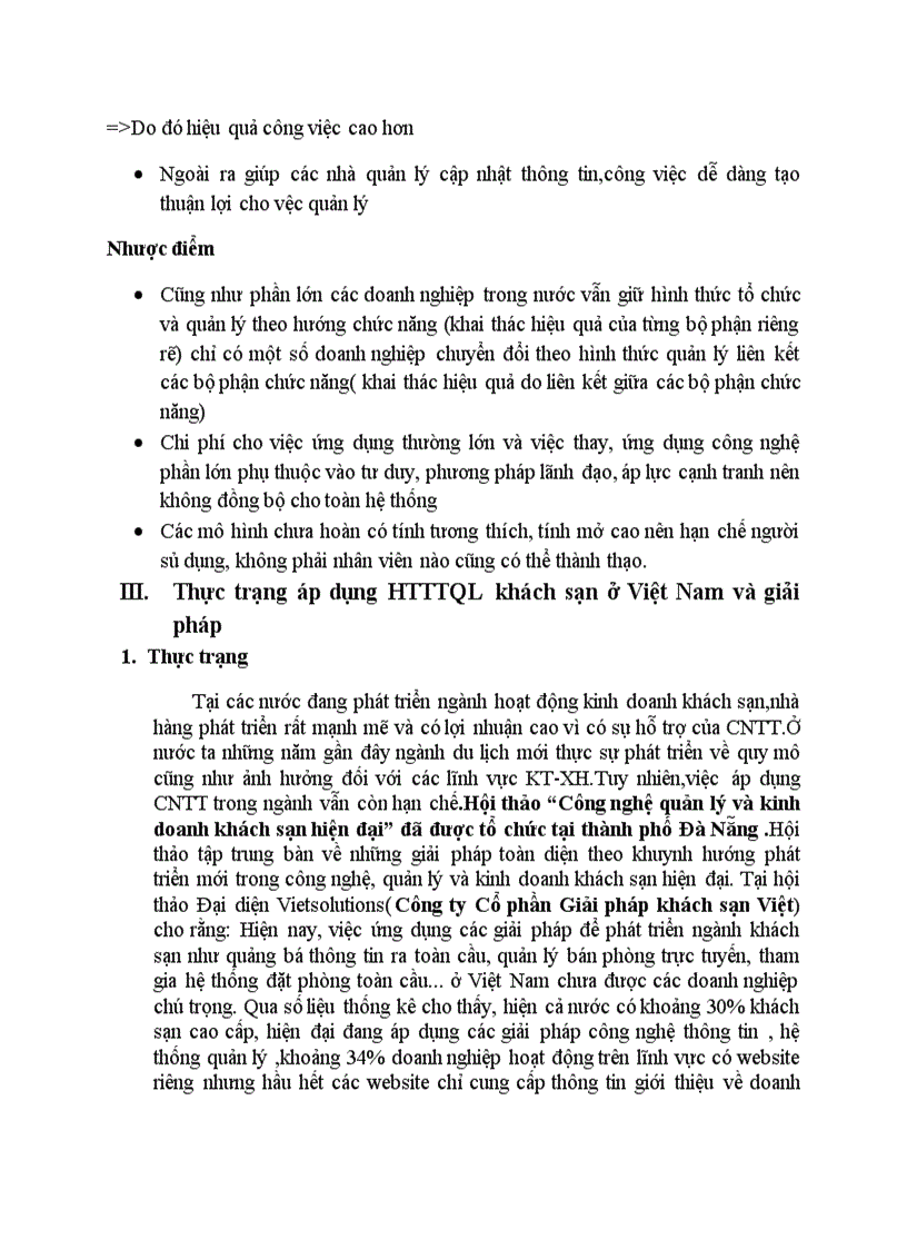 image for page Nghiên cứu đánh giá việc ứng dụng HTTTQL trong lĩnh vực khách sạn Giới thiệu phần mềm cụ thể về hệ thống thông tin trong khách sạn