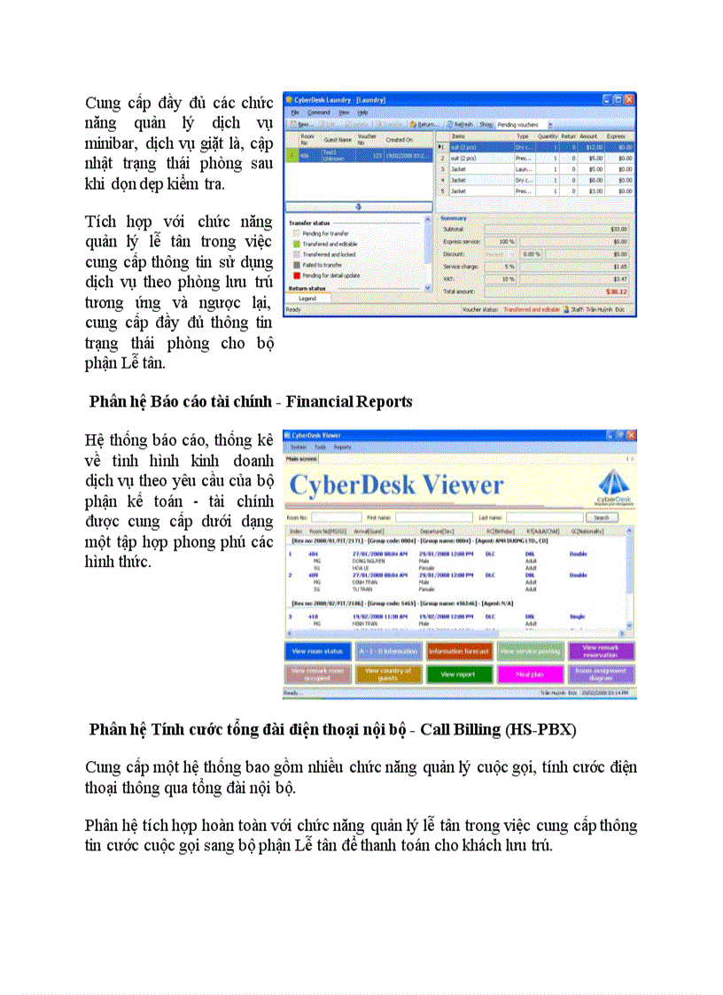 image for page Nghiên cứu đánh giá việc ứng dụng HTTTQL trong lĩnh vực khách sạn Giới thiệu phần mềm cụ thể về hệ thống thông tin trong khách sạn