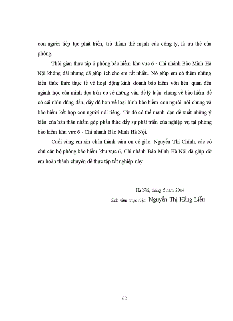 image for page Bảo hiểm kết hợp con người Giải pháp nhằm thúc đẩy nghiệp vụ tại phòng bảo hiểm khu vực 6 CN Bảo Minh HN