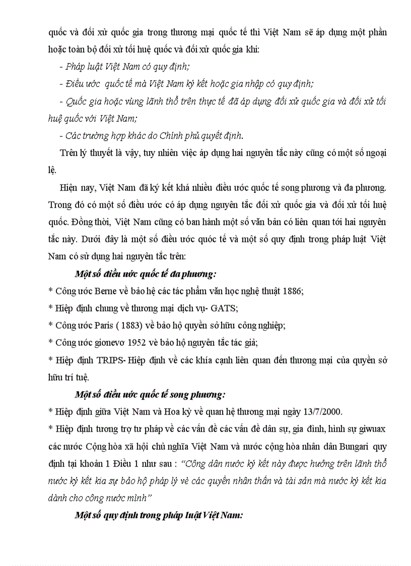 image for page So sánh nguyên tắc đối xử quốc gia và đối xử tối huệ quốc