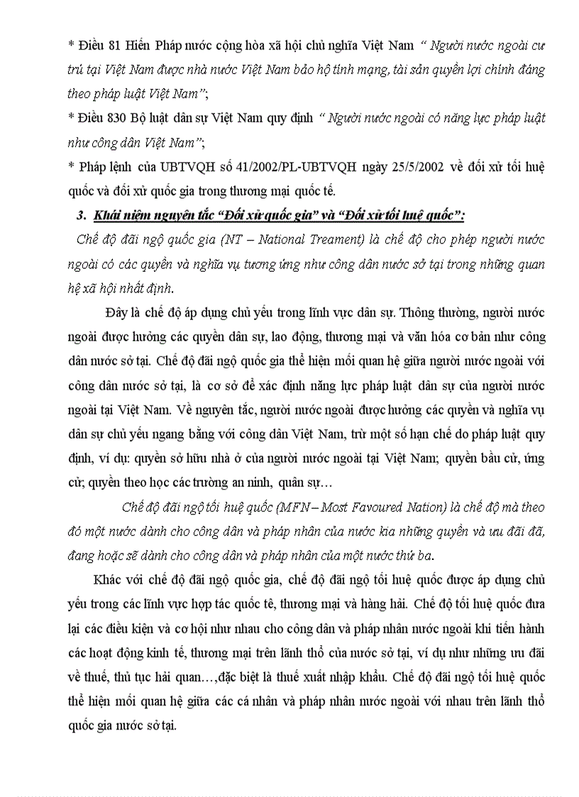 image for page So sánh nguyên tắc đối xử quốc gia và đối xử tối huệ quốc
