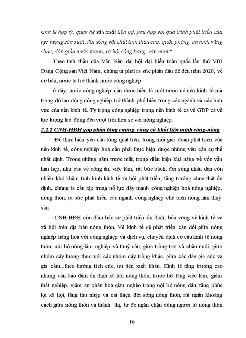 image for page CNH HĐH và vai trò của nó trong sự nghiệp xây dựng chủ nghĩa xã hội ở nước ta