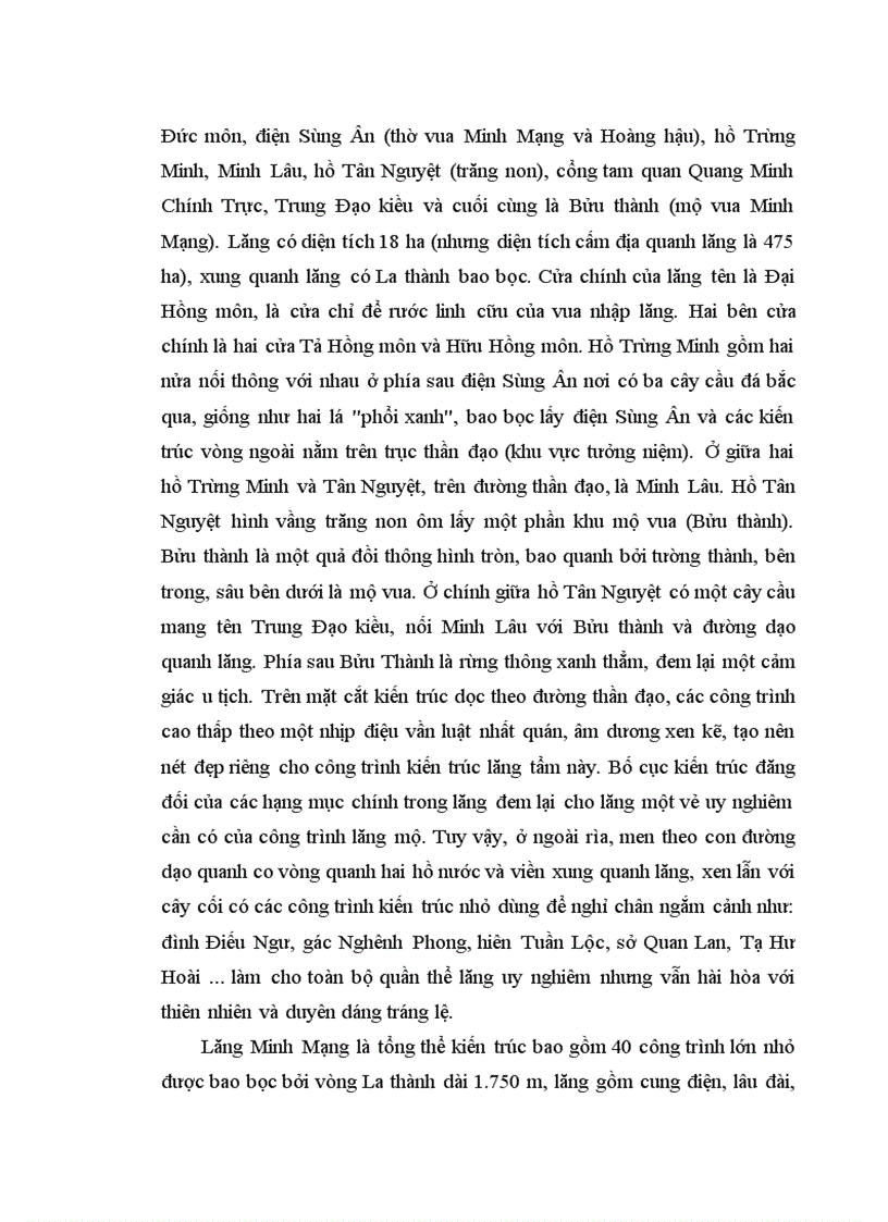 image for page Bài Thuyết minh Lăng Minh Mạng trong hệ thống lăng tẩm Huế