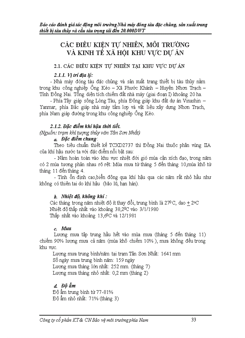 image for page Báo cáo đánh giá tác động môi trường Nhà máy đóng tàu đặc chủng sản xuất trang thiết bị tàu thủy và cầu tàu trọng tải đến 20 000DWT
