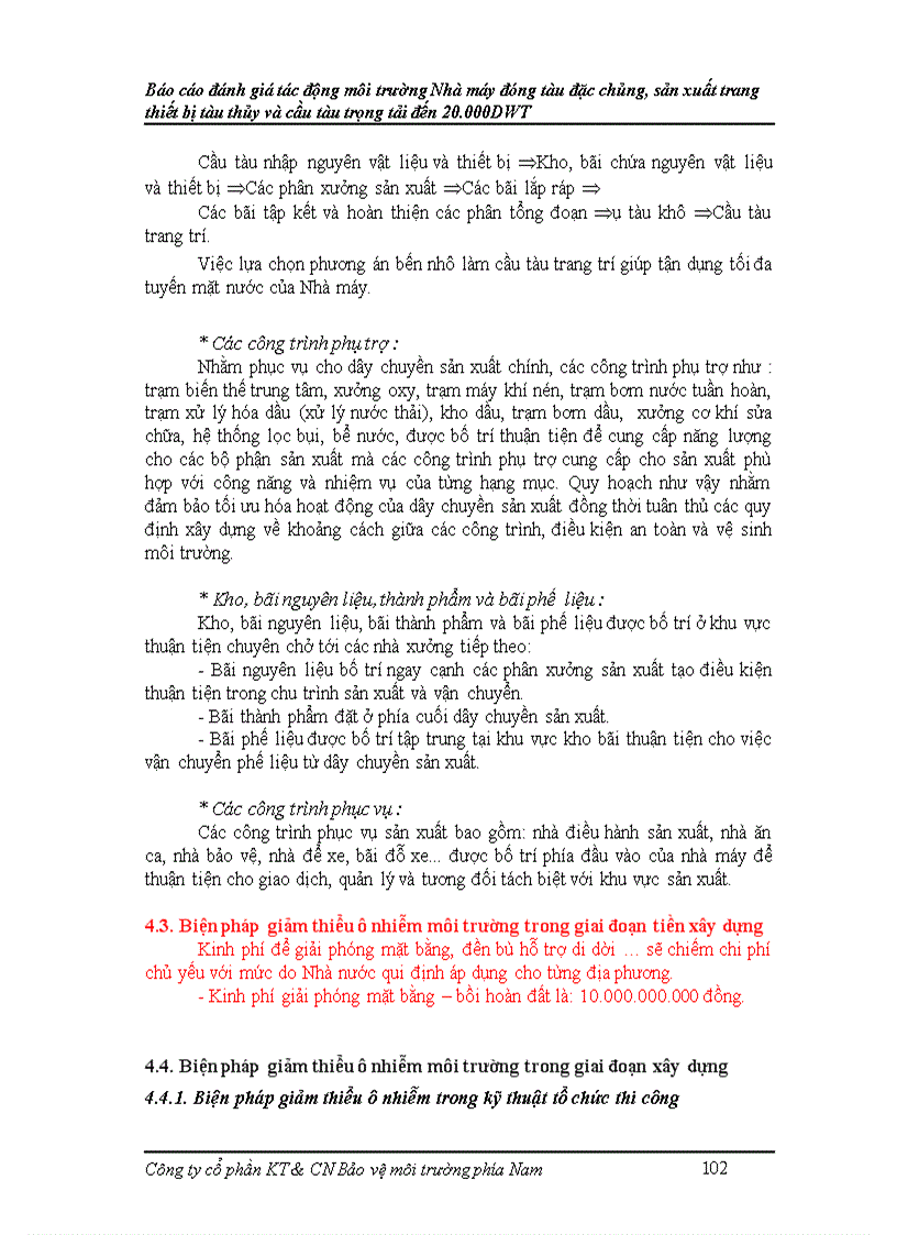 image for page Báo cáo đánh giá tác động môi trường Nhà máy đóng tàu đặc chủng sản xuất trang thiết bị tàu thủy và cầu tàu trọng tải đến 20 000DWT