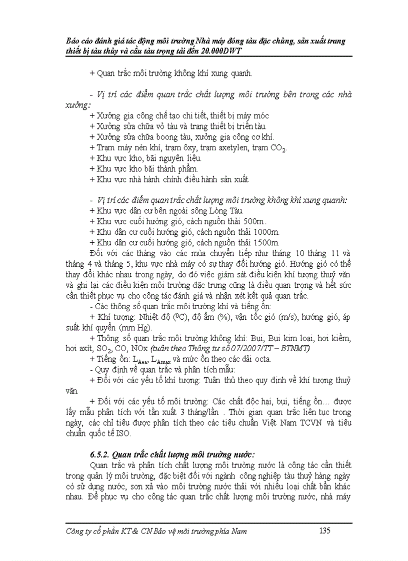 image for page Báo cáo đánh giá tác động môi trường Nhà máy đóng tàu đặc chủng sản xuất trang thiết bị tàu thủy và cầu tàu trọng tải đến 20 000DWT