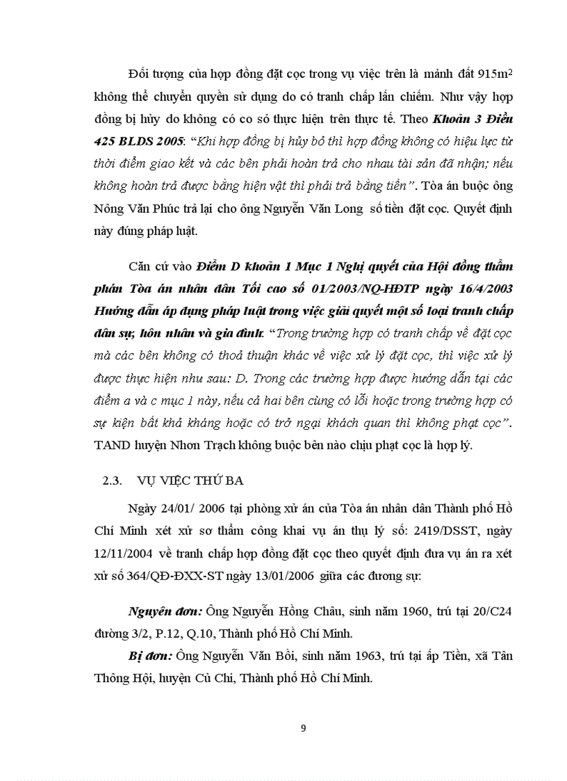 image for page Tìm hiểu 3 vụ việc có tranh chấp về tài sản đặt cọc trong quan hệ chuyển nhượng quyền sử dụng đất