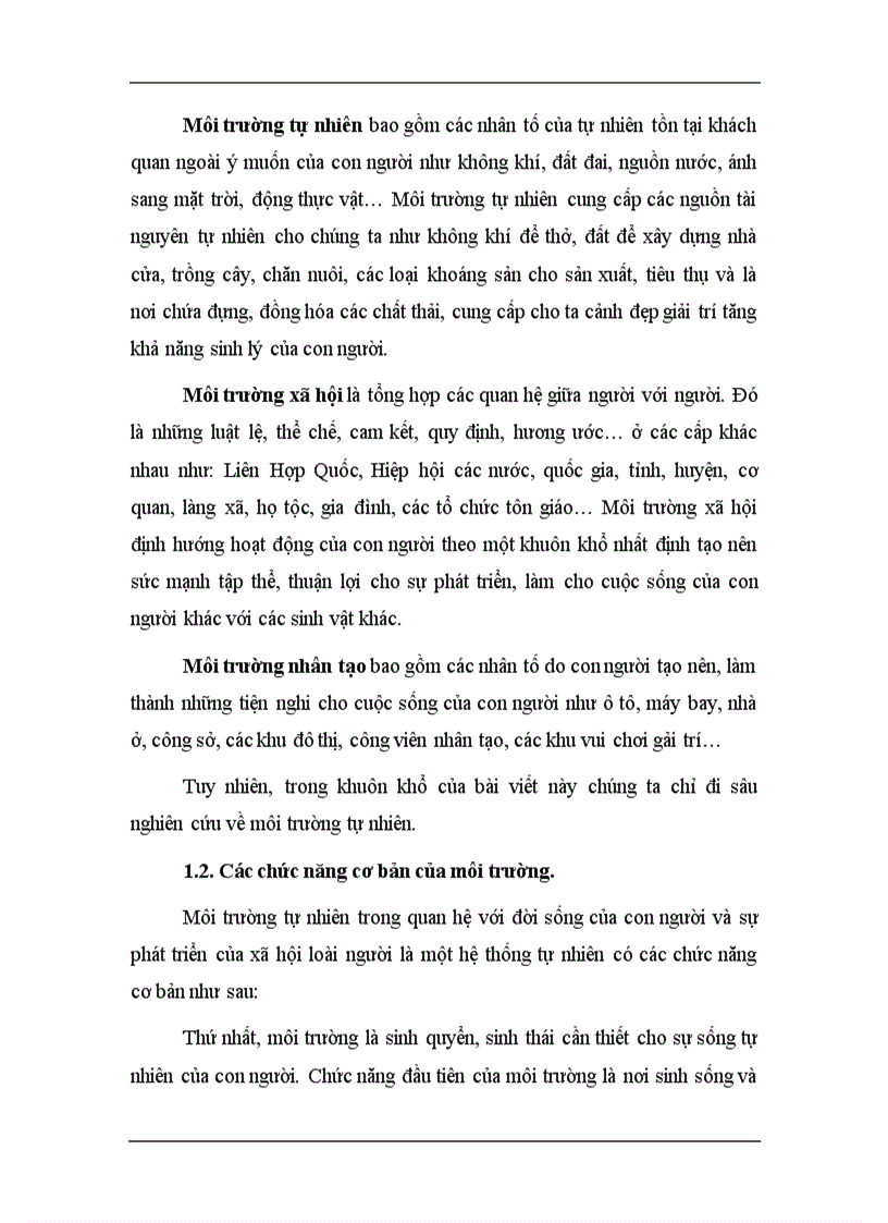 image for page Môi trường trong việc phát triển bền vững ở Việt Nam Thực trạng và giải pháp