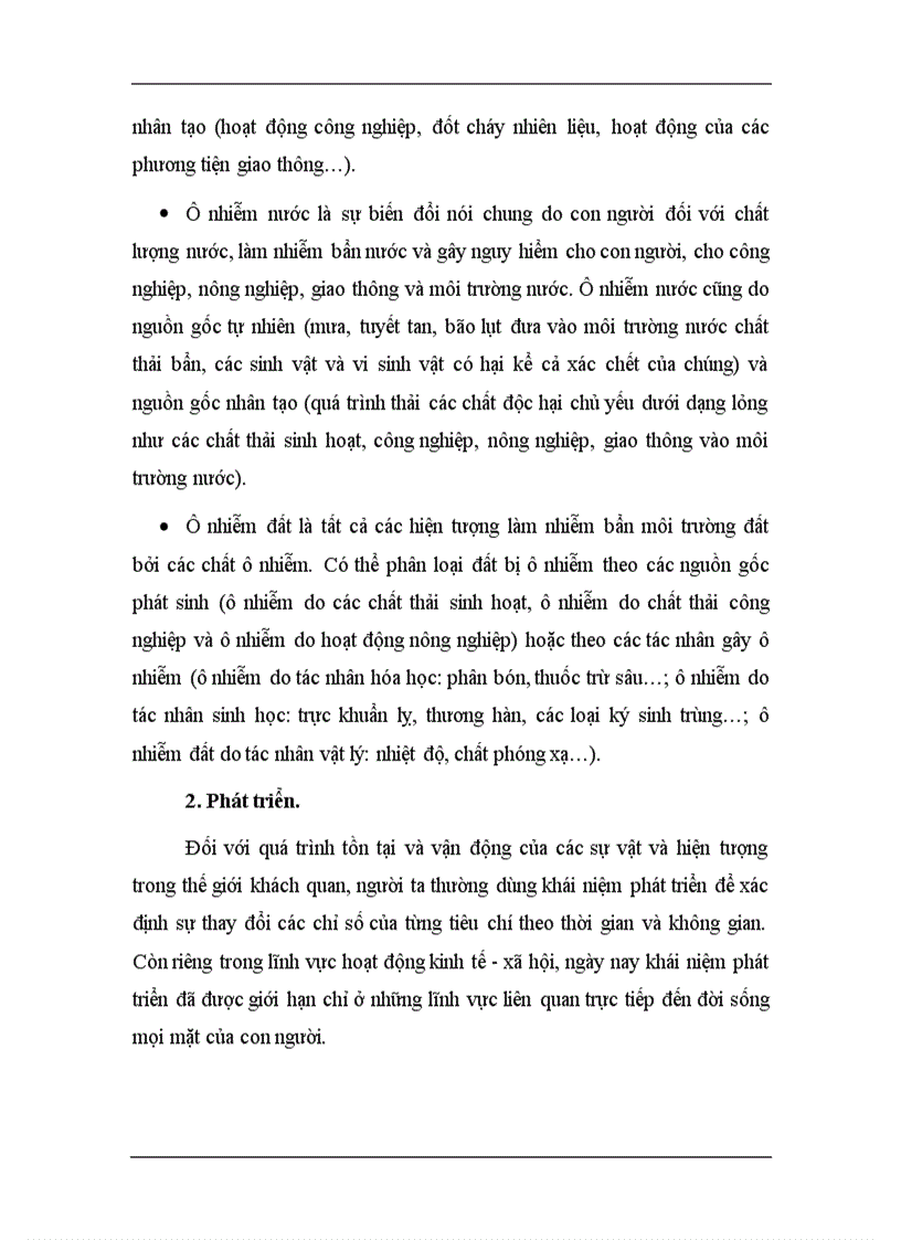 image for page Môi trường trong việc phát triển bền vững ở Việt Nam Thực trạng và giải pháp