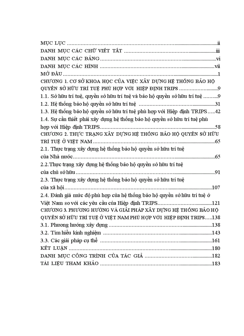 image for page Xây dựng hệ thống bảo hộ quyền sở hữu trí tuệ ở Việt Nam phù hợp với Hiệp định của WTO về các khía cạnh của quyền sở hữu trí tuệ liên quan đến thương mại Hiệp định TRIPS