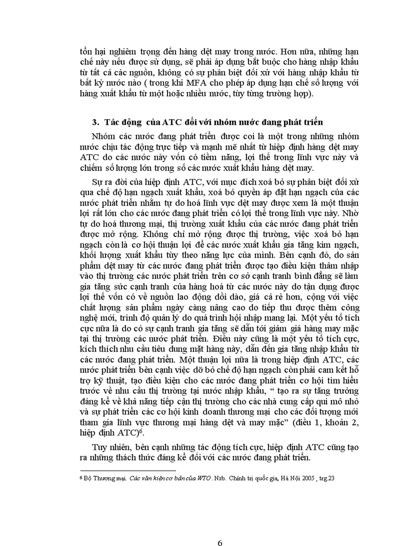 image for page Thực trạng và giải pháp nâng cao năng lực cạnh tranh của ngành dệt may Việt Nam sau khi gia nhập WTO