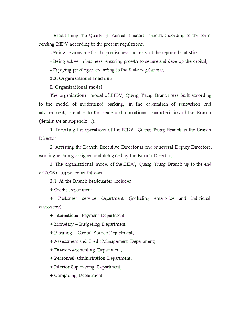 image for page Precluding and reducing solutions to credit risk at Quang Trung branch of Vietnam Bank of Investment and Development