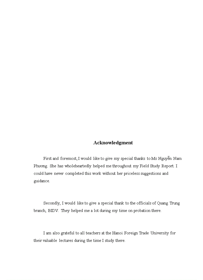 image for page Precluding and reducing solutions to credit risk at Quang Trung branch of Vietnam Bank of Investment and Development