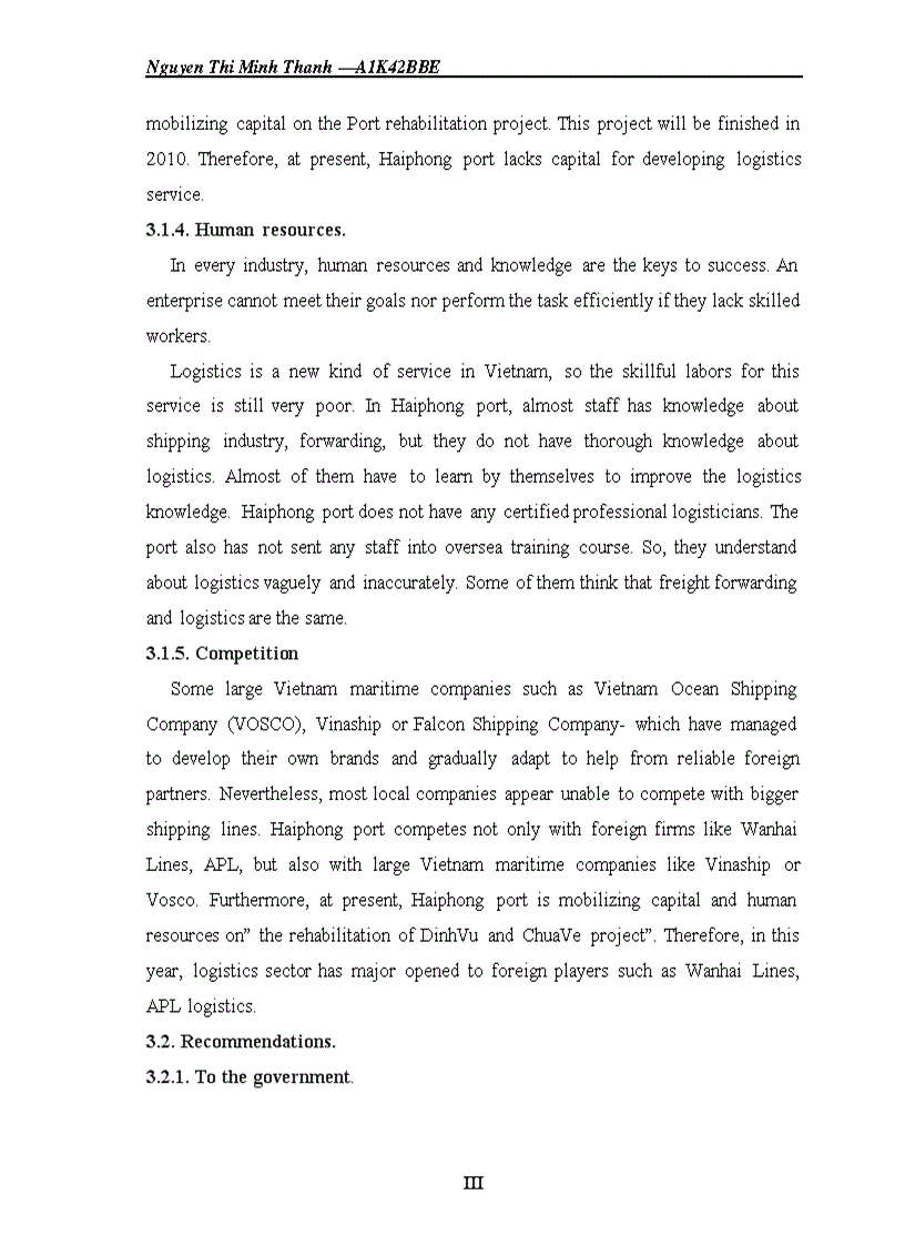 image for page Real situation and Logistics applicability in freight forwarding of Haiphong Port Recommendations to improve performance