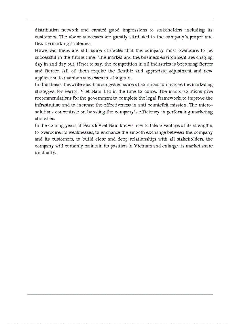 image for page The Marketing Strategy of Ferroli Viet Nam Ltd