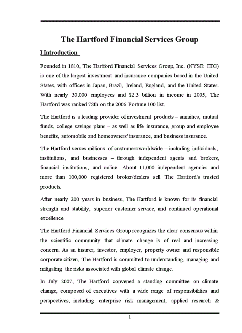 image for page The Hartford Financial Services Group