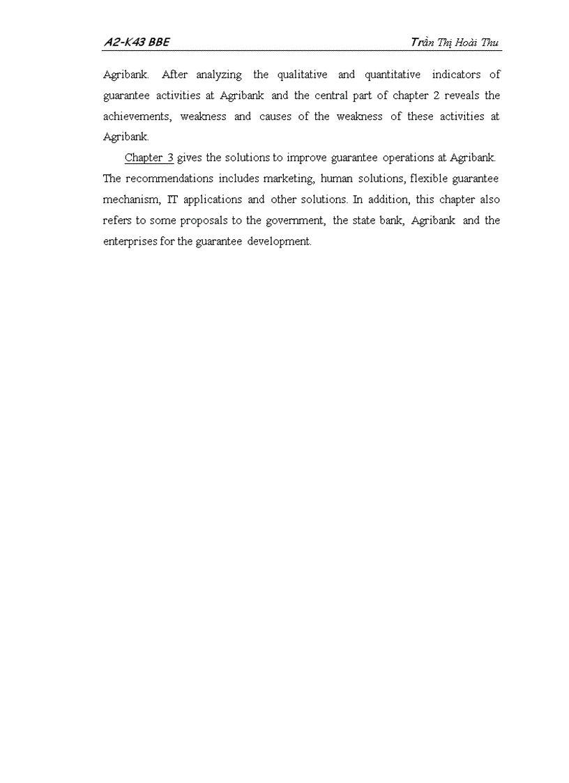 image for page Guarantee Operations at Agribank Current Situation and Recommendations