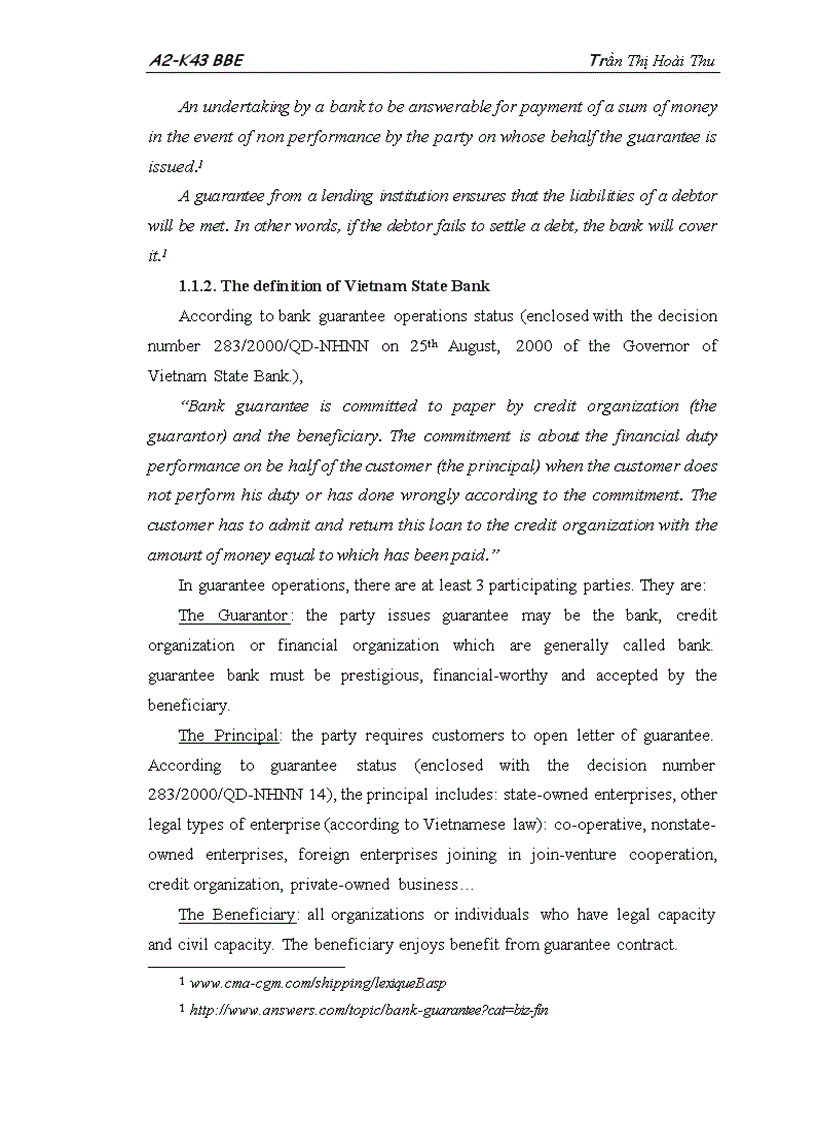 image for page Guarantee Operations at Agribank Current Situation and Recommendations