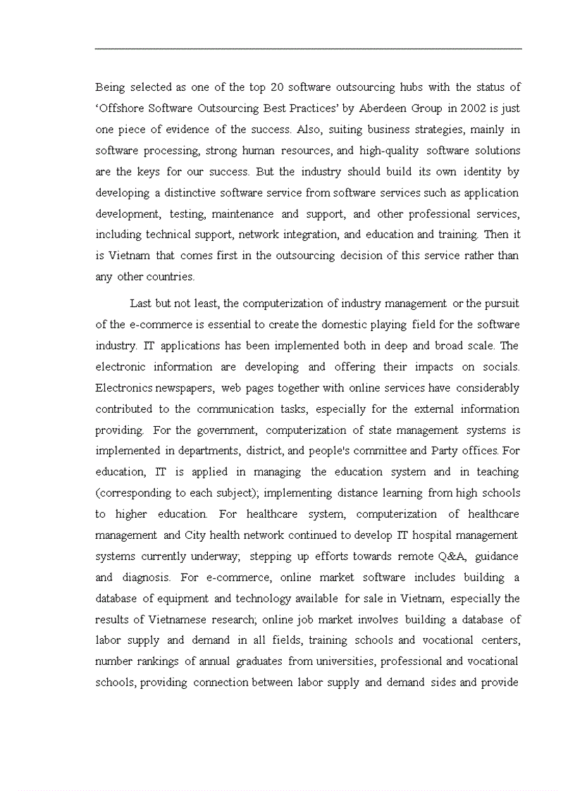 image for page Current situation of outsourcing development a number of favorable factors promoting this industry as well as analysis of outsourcing activities FPT Software