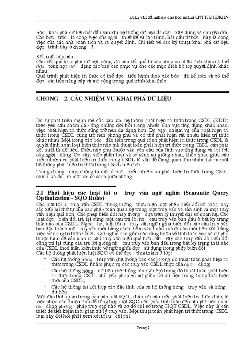 image for page Khai phá dữ liệu và phát hiện luật kết hợp trong cơ sở dữ liệu lớn